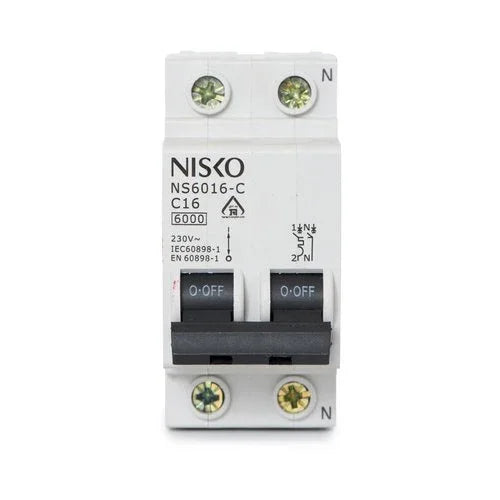 מפסק אוטומטי זעיר ביתי 6KA אופיין NS6032-C 1P+N 32A-C - אור שי סיטונאות חשמל בע״מ