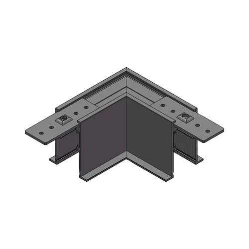 מחבר L שחור לפס צבירה מגנטי שקוע מסגרת TIKTOK - אור שי סיטונאות חשמל בע״מ