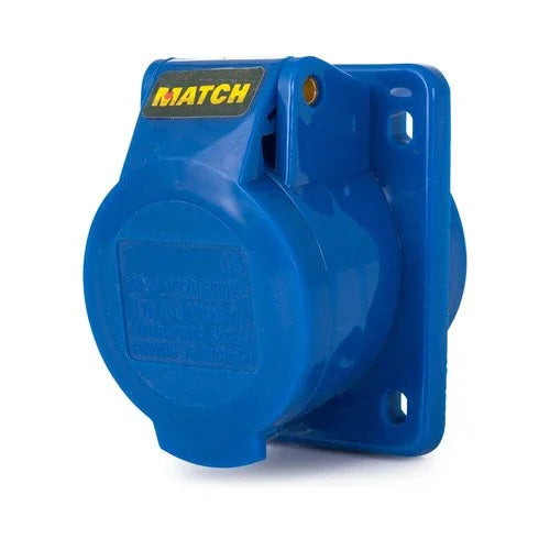 שקע לוח ישר כחול 3X16A - אור שי סיטונאות חשמל בע״מ