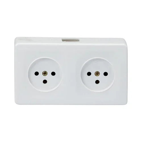 קופסת 2 שקעים מוגנת ילדים SUPER N-2 - אור שי סיטונאות חשמל בע״מ