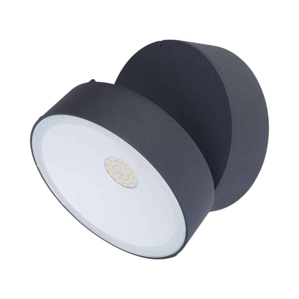 צמוד קיר / תקרה אפור כהה TRUMPET LUTEC 16W IP54 אור ניטרלי – NISKO