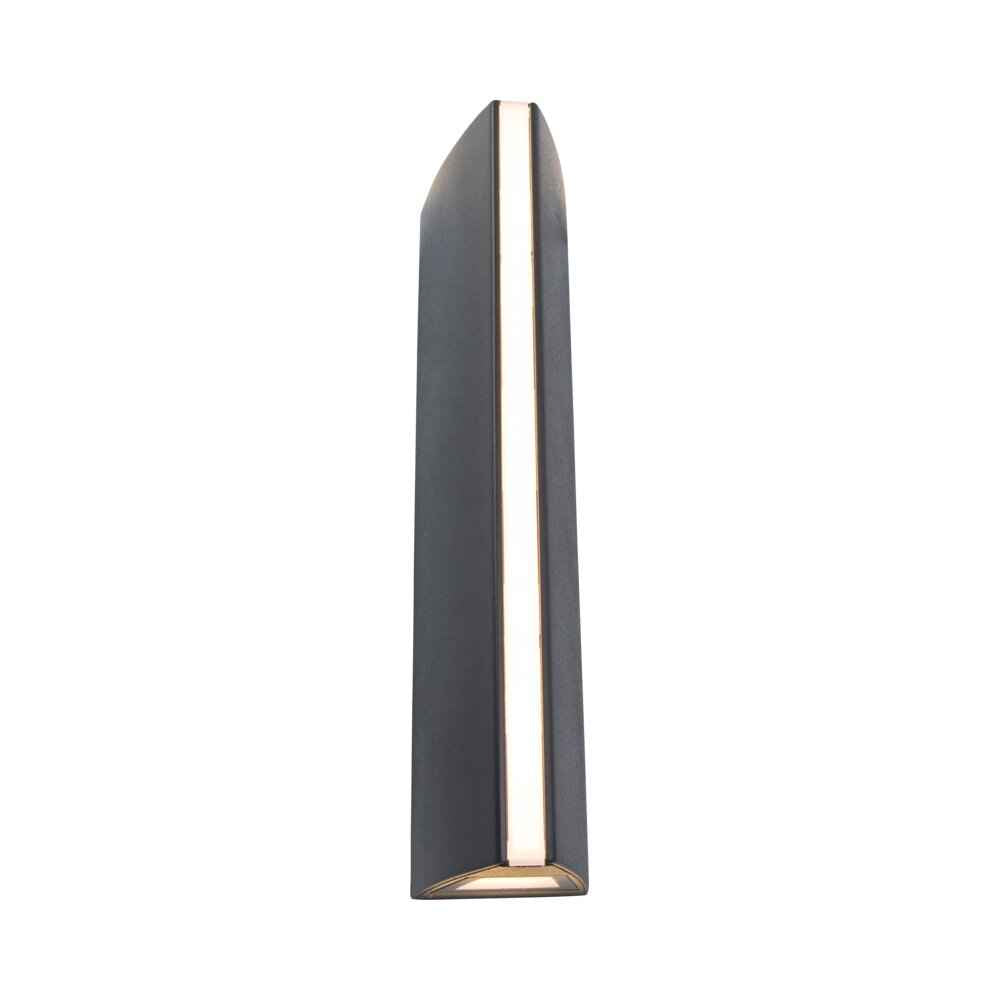 צמוד קיר אפור כהה LEO LUTEC 14.5W IP54 אור חם – NISKO
