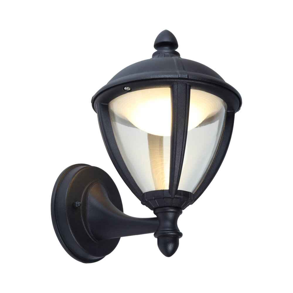 צמוד קיר שחור UNITE LUTEC 8.6W IP44 אור חם – NISKO
