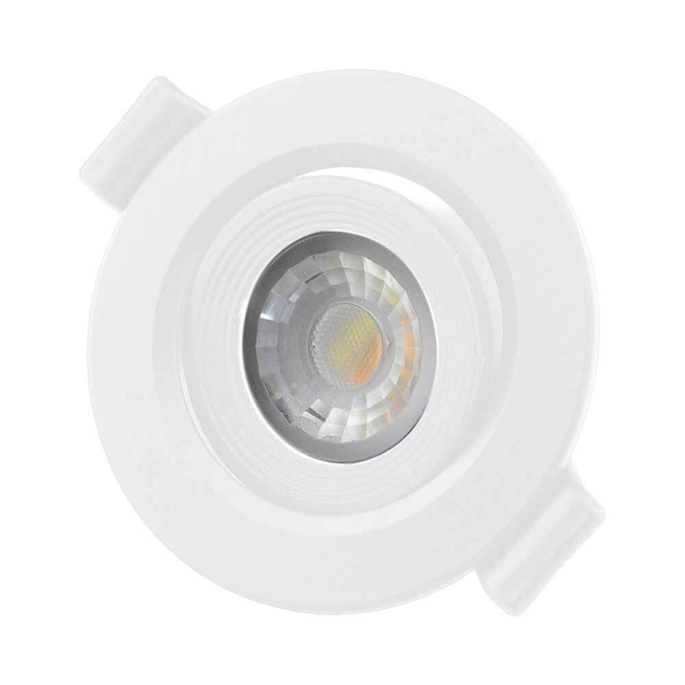 שקוע תקרה לבן SULTAN 3W IP54 55mm 3CCT – NISKO