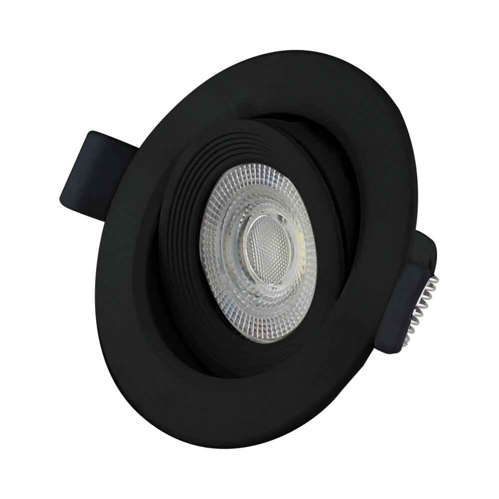 שקוע תקרה שחור SULTAN 7W IP54 75mm 3CCT – NISKO
