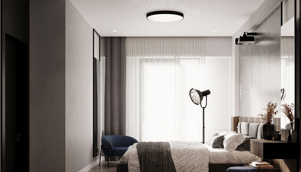 צמוד תקרה לבן ROMEO 40W 40CM 3CCT
