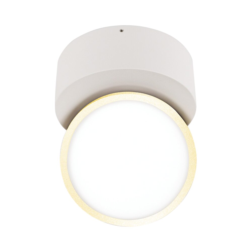 צילינדר TWIST 12W 3CCT גוף לבן עם זהב