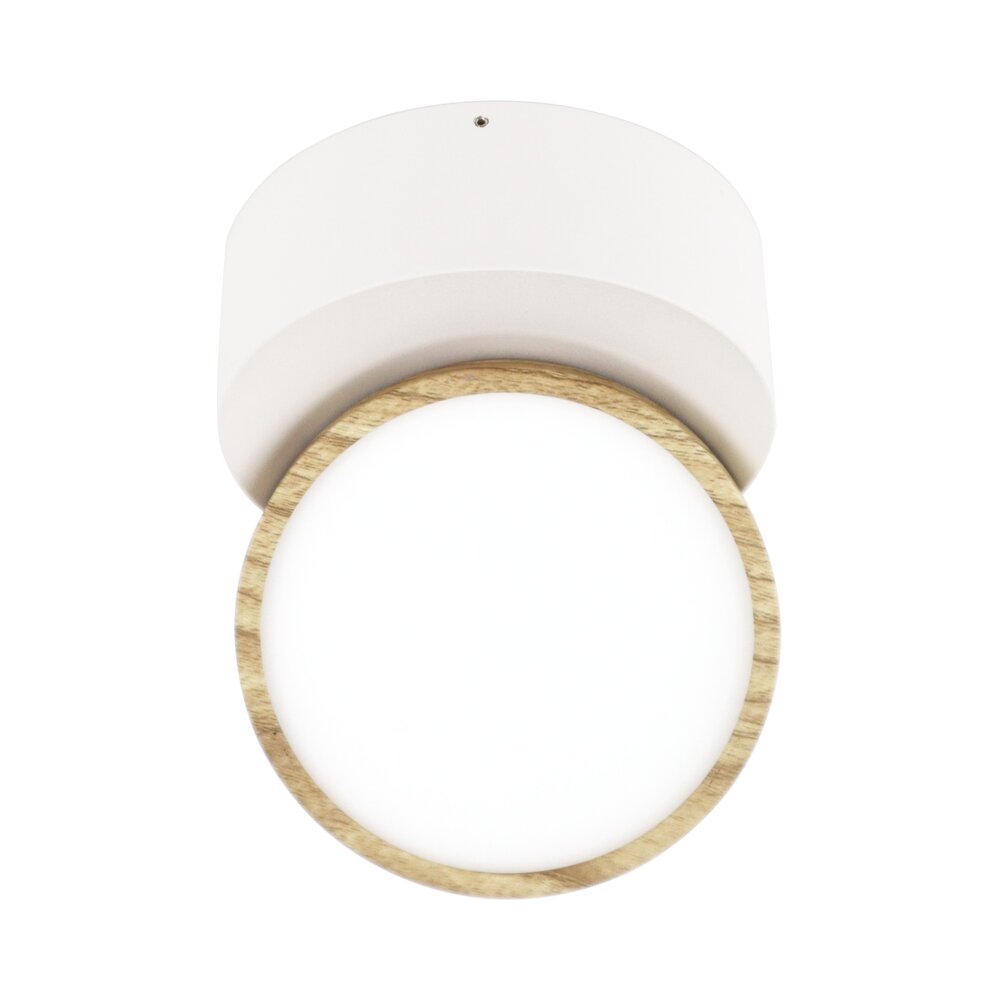 צילינדר TWIST 12W 3CCT גוף לבן עם עץ
