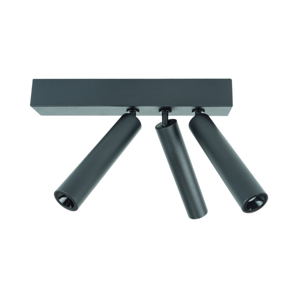 צמוד תקרה שחור TRIX 7Wx3 אור חם