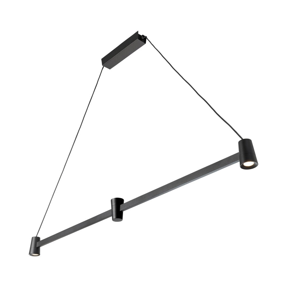 מנורת תלייה שחור SEGNO UP&DOWN 3X5W אור חם
