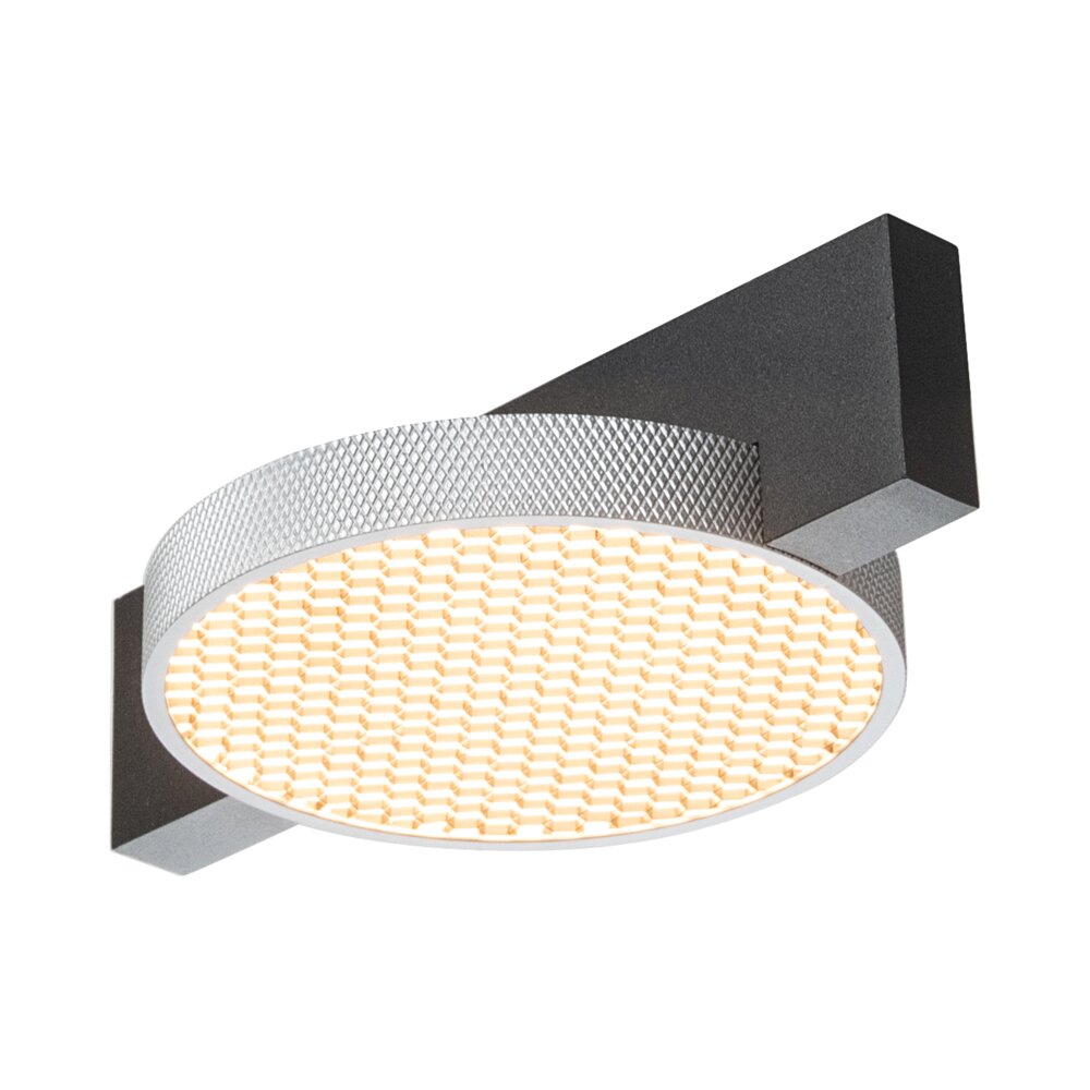 מנורת תלייה צמודת תקרה שחור וכסף SPIKO C1 6W אור חם