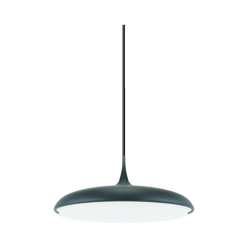 מנורת תלייה גוף שחור LUNARA 24W 40CM אור חם