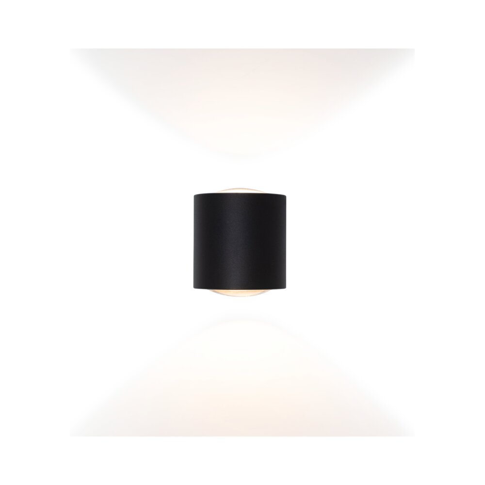 מנורת קיר שחורה BILUX UP&DOWN 2X2.5W IP54 אור חם