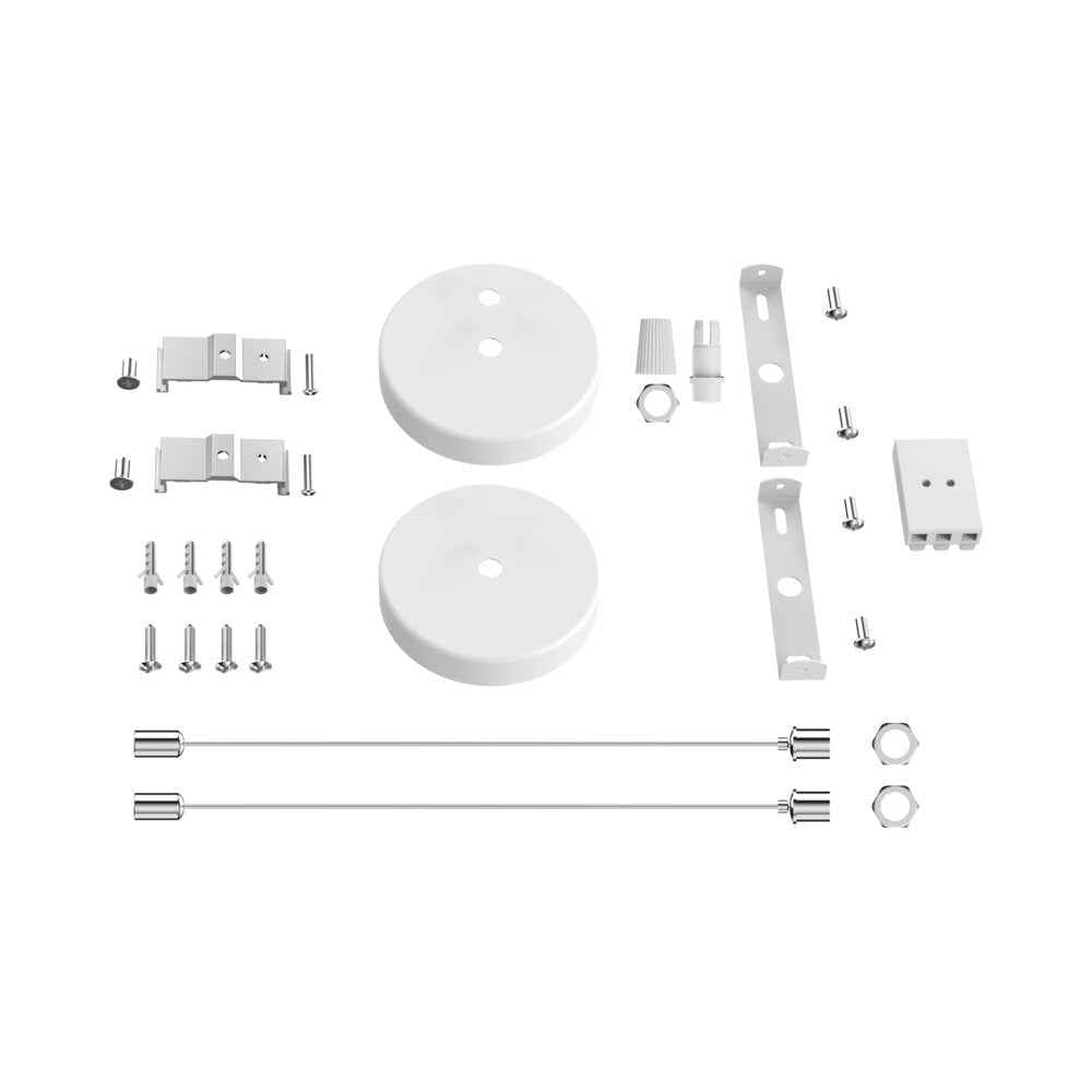 ערכה להתקנה בתליה + רוזטה 2 מטר לבן FIXON – NISKO