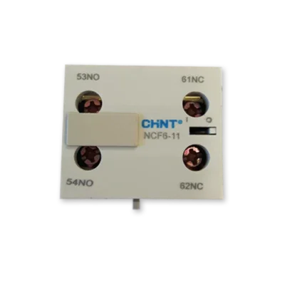 מגען עזר למגען מיני 2NO+2NC ל-NC6 מגע עזר פתוח Chint - אור שי סיטונאות חשמל בע״מ