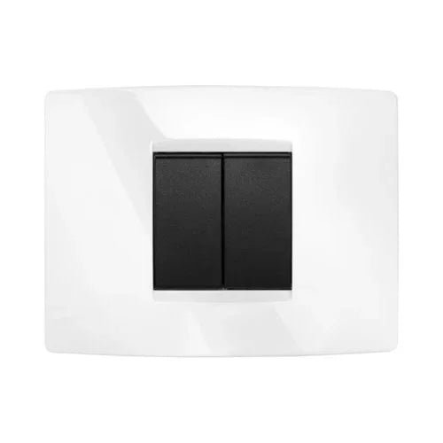 מסגרת SEE לבנה 60 מ"מ 2 מודול ניסקו סוויץ' - אור שי סיטונאות חשמל בע״מ