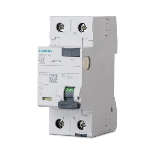 ממסר פחת 5SV3314-6 2X40/0.03 30mA - אור שי סיטונאות חשמל בע״מ