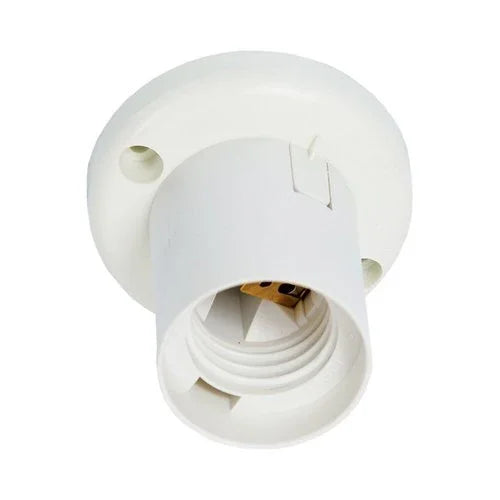 בית נורה תקרה לבן E27 - אור שי סיטונאות חשמל בע״מ