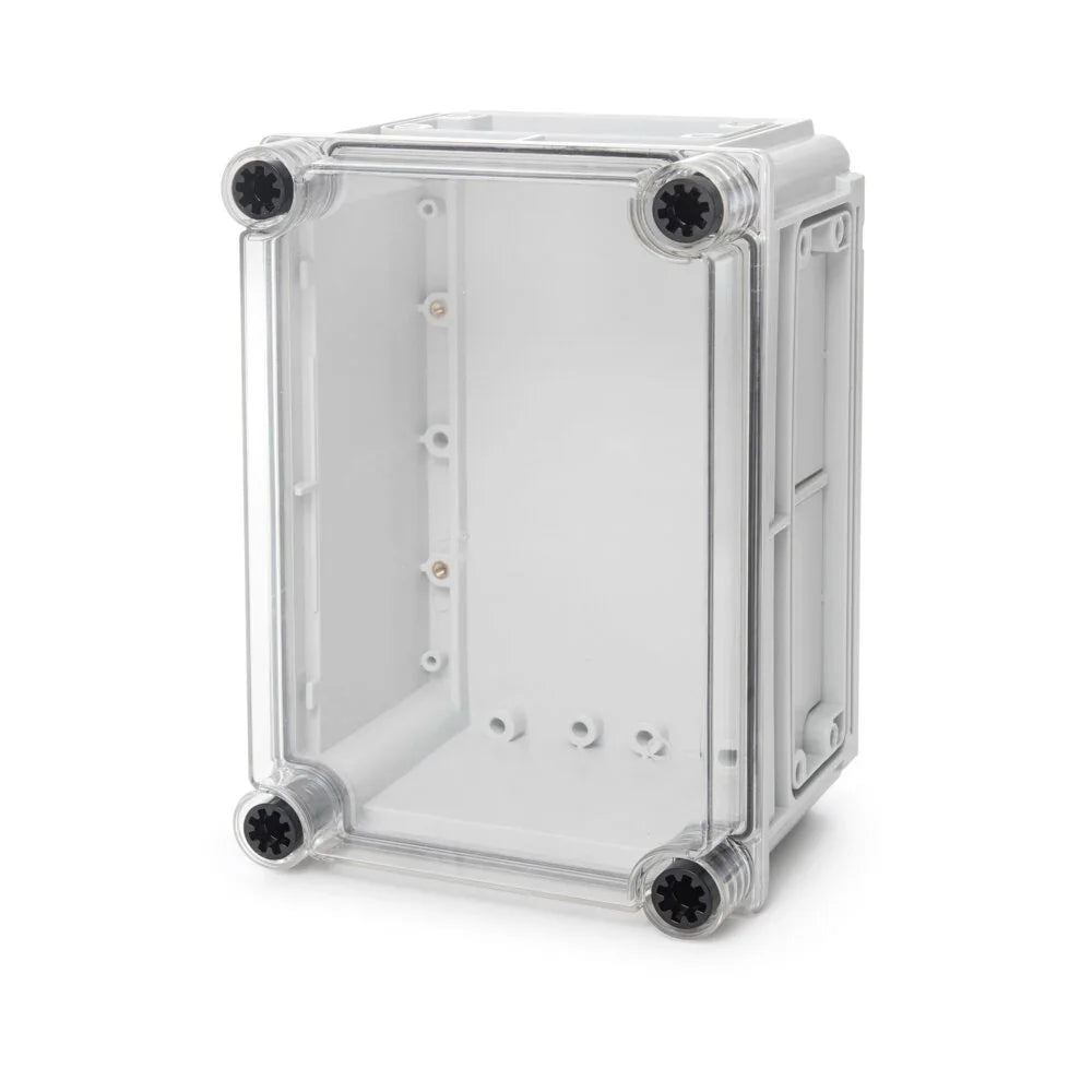 קופסת CI3 עם בסיס אפור, מכסה שקוף 250X175X150 - אור שי סיטונאות חשמל בע״מ