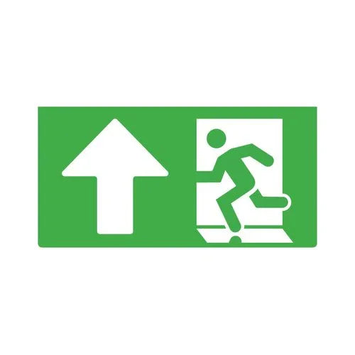 שילוט חירום לבן ירוק - חץ ישר למעלה TULIP DAL2 3W - אור שי סיטונאות חשמל בע״מ