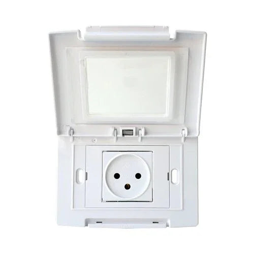 מסגרת מוגנת מים לבנה 3 מודול ניסקו סוויץ' - אור שי סיטונאות חשמל בע״מ