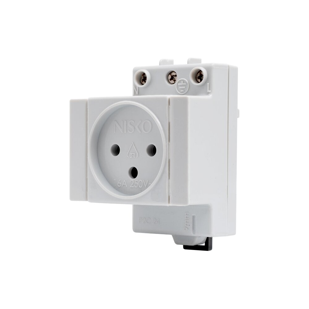 שקע כוח לפס דין G2 16A 250V - אור שי סיטונאות חשמל בע״מ