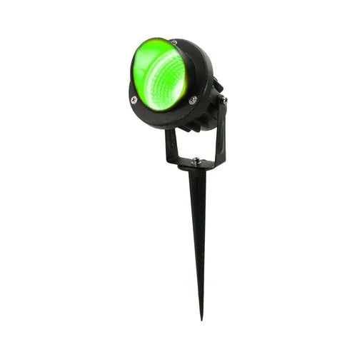 דוקרן לד לגינה שחור 8W 12V כבל 1.5 מטר אור ירוק - אור שי סיטונאות חשמל בע״מ