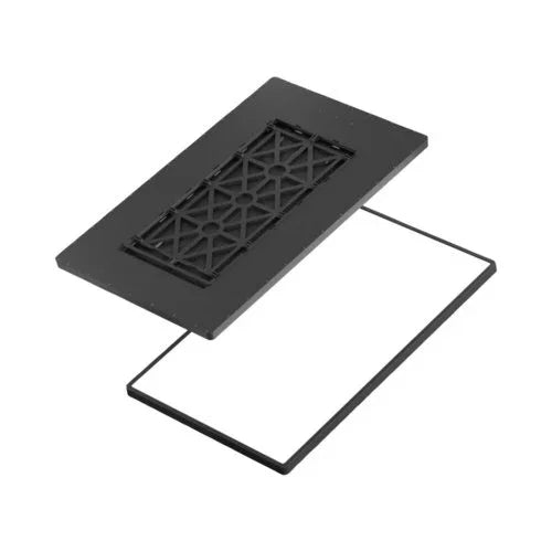 צמוד תקרה מלבן דק שחור TIME 64W 96X60CM IP40 3CCT - אור שי סיטונאות חשמל בע״מ