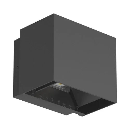 צמוד קיר שחור GLOW UP&DOWN 10W 15°~120° IP65 אור חם - אור שי סיטונאות חשמל בע״מ