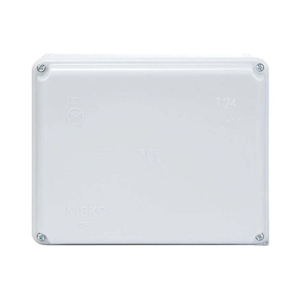 קופסת הסתעפות חלקה T-24 154X114X70 IP55 - אור שי סיטונאות חשמל בע״מ
