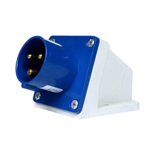 תקע קיר גימור כחול 32AX3 IP44 - אור שי סיטונאות חשמל בע״מ