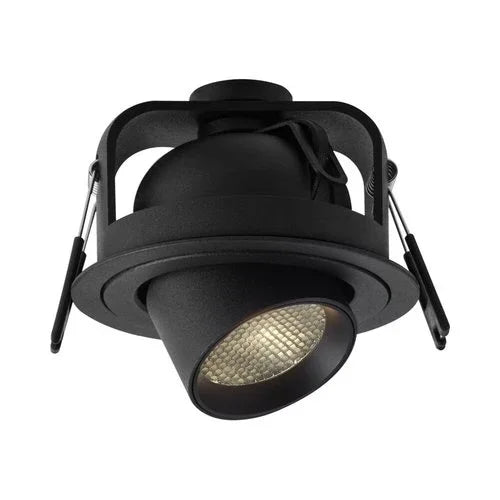 שקוע תקרה שחור FLAME 6W 75mm אור חם - אור שי סיטונאות חשמל בע״מ