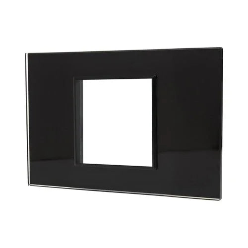 מסגרת זכוכית מרחפת שחור מט NISKO SMART SLIM 2M - אור שי סיטונאות חשמל בע״מ