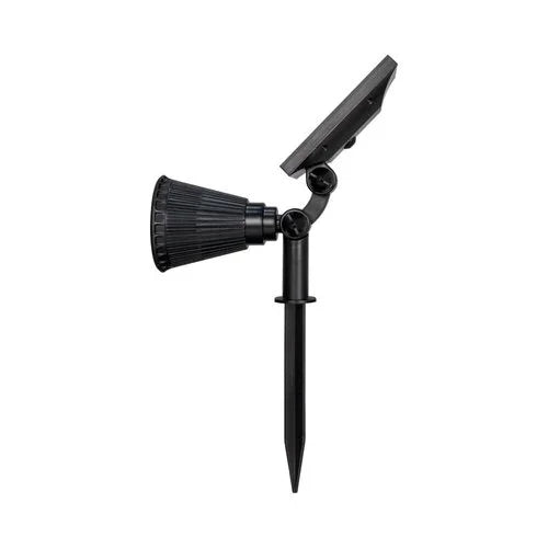 דוקרן סולארי שחור SPIKE 5W IP65 אור חם - אור שי סיטונאות חשמל בע״מ
