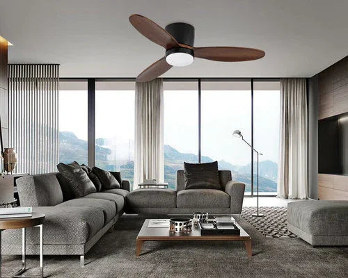 מאוורר תקרה חכם שחור/אגוז ROME 42'' SMART - אור שי סיטונאות חשמל בע״מ