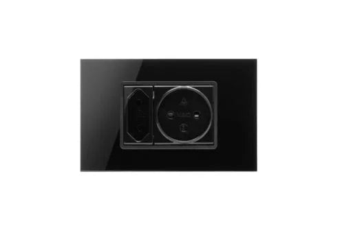 מסגרת זכוכית מרחפת שחורה NISKO SMART SLIM 3M - אור שי סיטונאות חשמל בע״מ