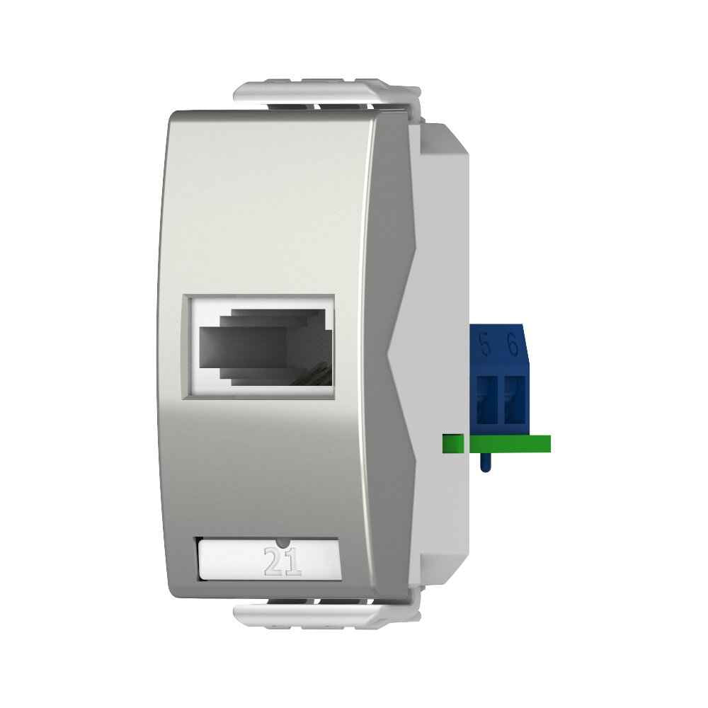 שקע טלפון ישראלי טיטניום 1M – NISKO SWITCH
