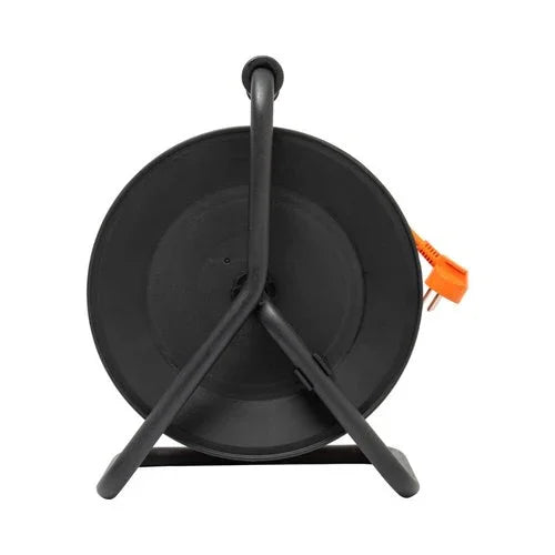 תוף מאריך מקצועי שחור 50 מטר 3X1.5mm כולל 4 שקעים ישראליים - אור שי סיטונאות חשמל בע״מ