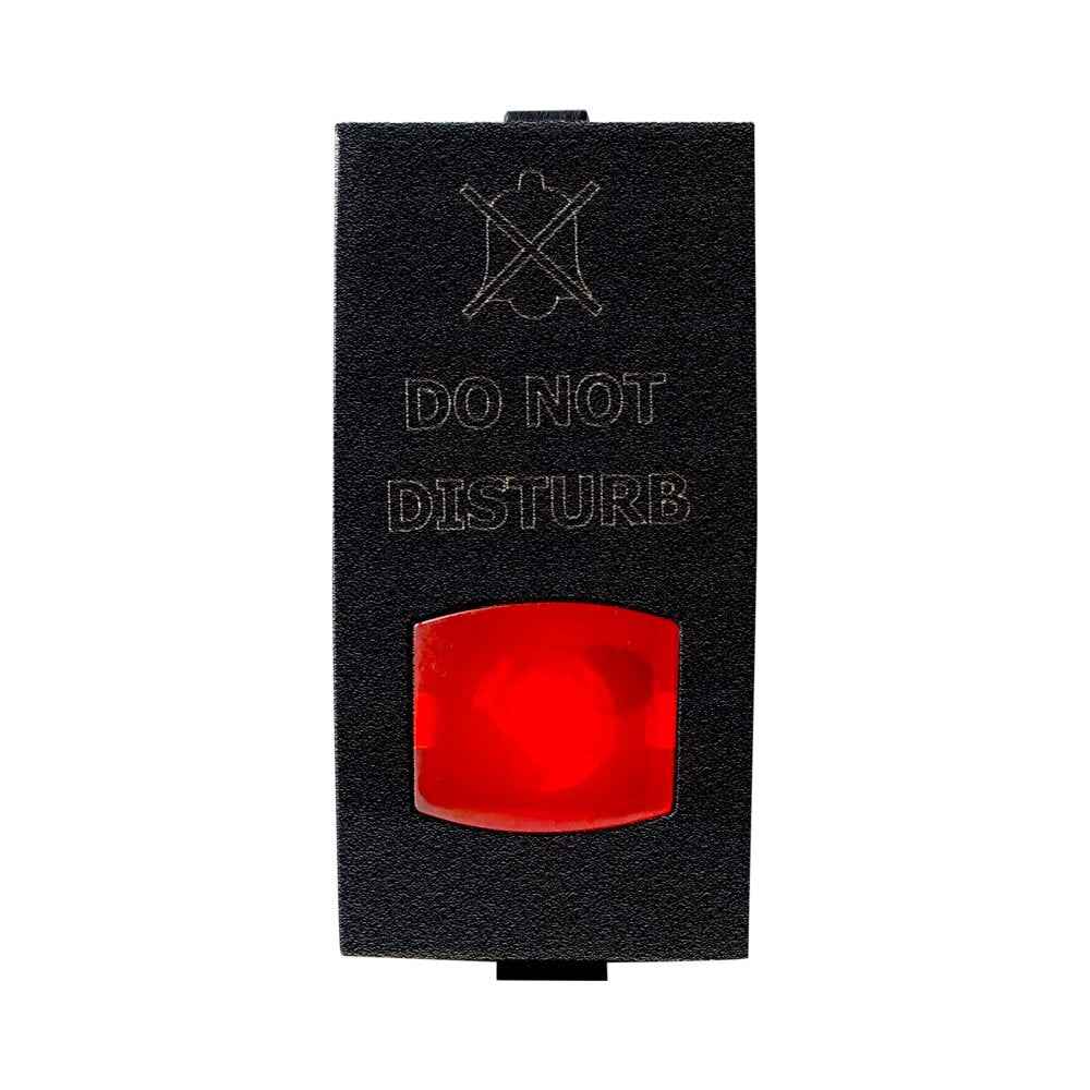 מפסק סימון DND מואר שחור מט 1M – NISKO SWITCH