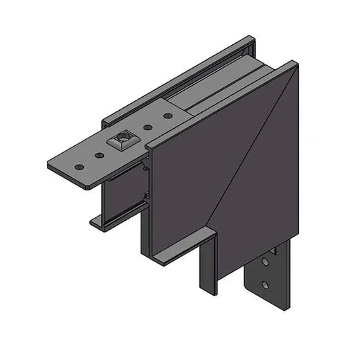מחבר L קיר תקרה שחור לפס צבירה מגנטי שקוע מסגרת TIKTOK - אור שי סיטונאות חשמל בע״מ