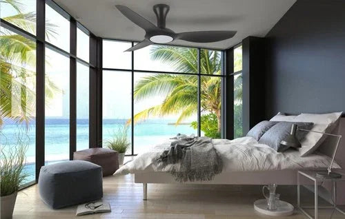 מאוורר תקרה שחור עם תאורת לד "52 PARIS - אור שי סיטונאות חשמל בע״מ