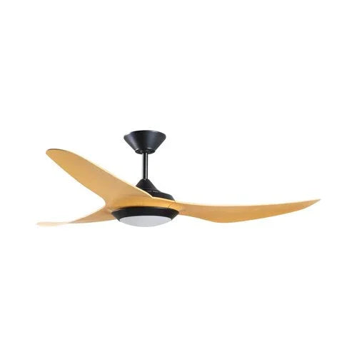 מאוורר תקרה שחור/עץ עם תאורת לד "TAKEKO 54 - אור שי סיטונאות חשמל בע״מ