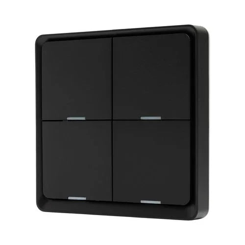 מתג הדבקה חכם - 12 תרחישים שחור ZIGBEE - אור שי סיטונאות חשמל בע״מ