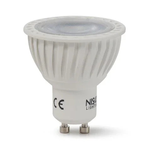 נורת דקרויקה לבנה 36° GU10 7W אור חם - אור שי סיטונאות חשמל בע״מ