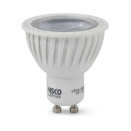 נורת דקרויקה לבנה 30° GU10 6W אור חם - אור שי סיטונאות חשמל בע״מ