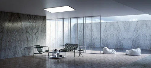 צמוד תקרה מלבן דק שחור TIME 64W 96X60CM IP40 3CCT - אור שי סיטונאות חשמל בע״מ