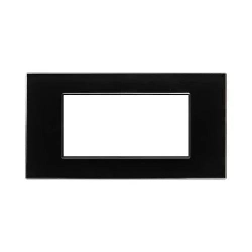 מסגרת זכוכית מרחפת שחור מט NISKO SMART SLIM 4M - אור שי סיטונאות חשמל בע״מ