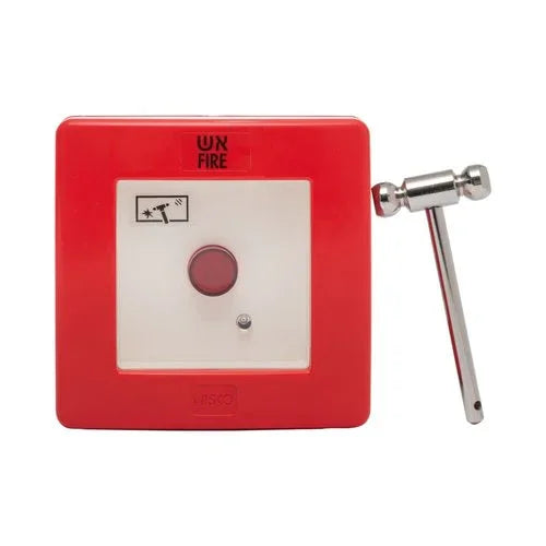 לחצן חירום (ניפוץ) N.O עם פטיש - אור שי סיטונאות חשמל בע״מ