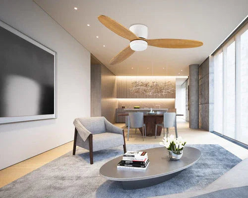 מאוורר תקרה חכם לבן/מייפל ROME 42'' SMART - אור שי סיטונאות חשמל בע״מ