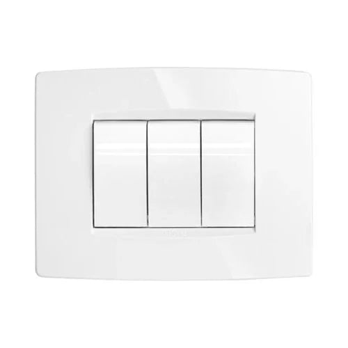 מסגרת SEE לבנה 3 מודול ניסקו סוויץ' - אור שי סיטונאות חשמל בע״מ